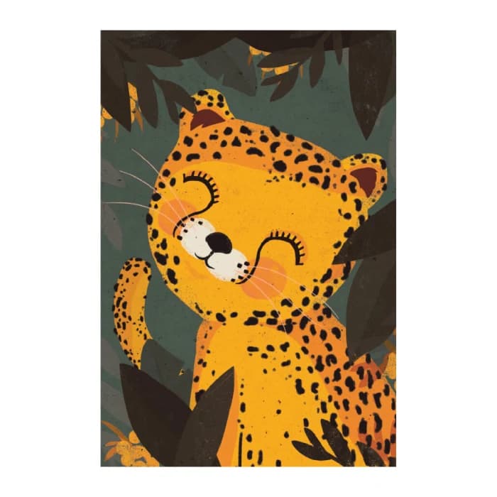 پوستر و تابلو اتاق کودک طرح Leopard