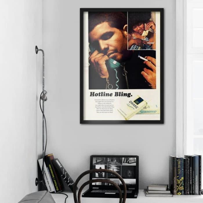 پوستر و تابلو مینیمال طرح Hotline Bling – Drake — تصویر ۲