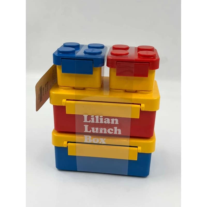 ظرف غذای کودک مدل ۴ تکه پازل (Lilian Lunch Box) – قابل استفاده در فر و ماکروویو — تصویر ۸