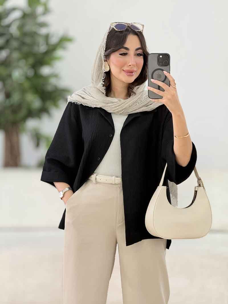 مانتو آستین پاکتی یگانه کد 8332 — تصویر ۸