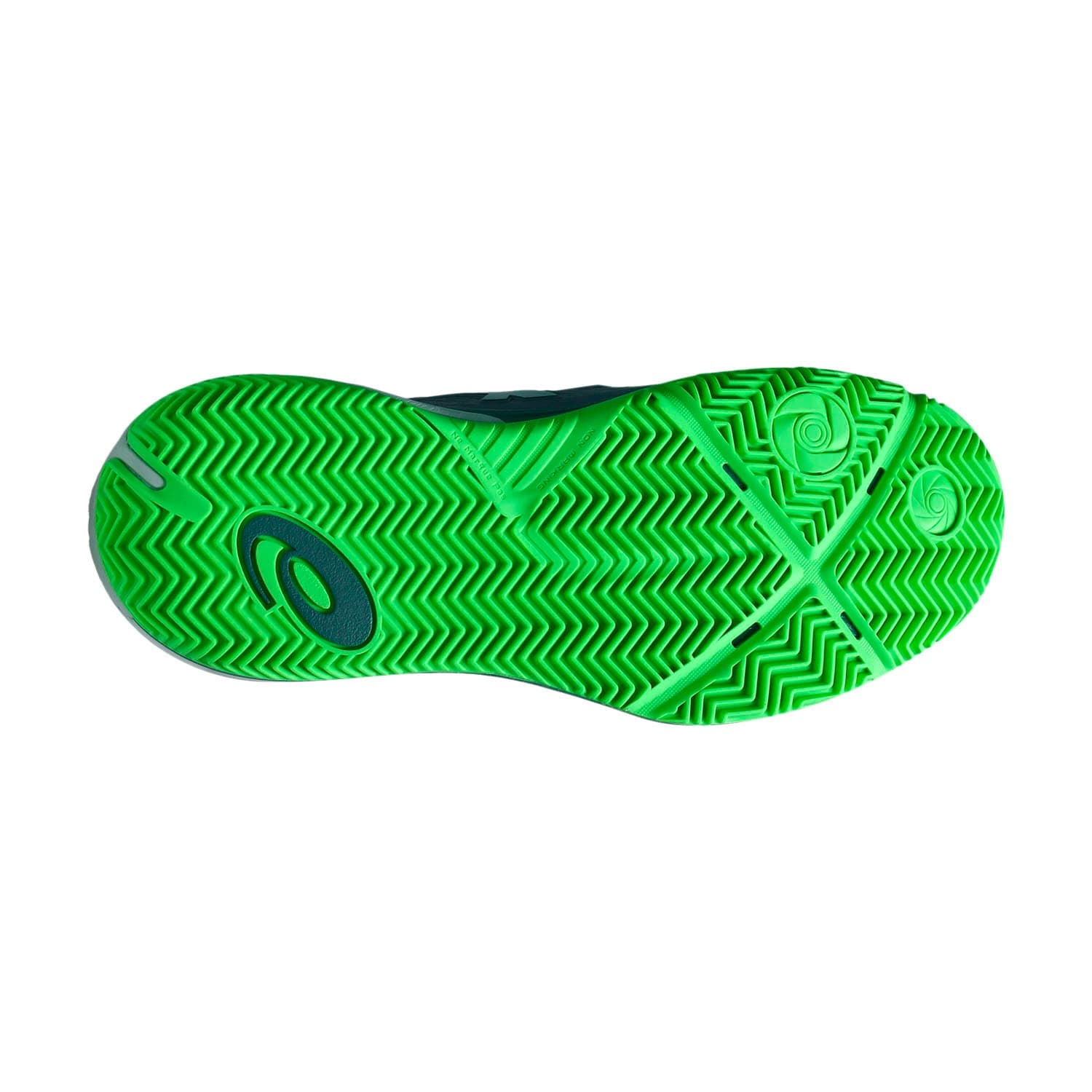 کفش پدل مردانه اسیکس Asics Gel Resolution X Padel – خاکستری/سبز — تصویر ۴