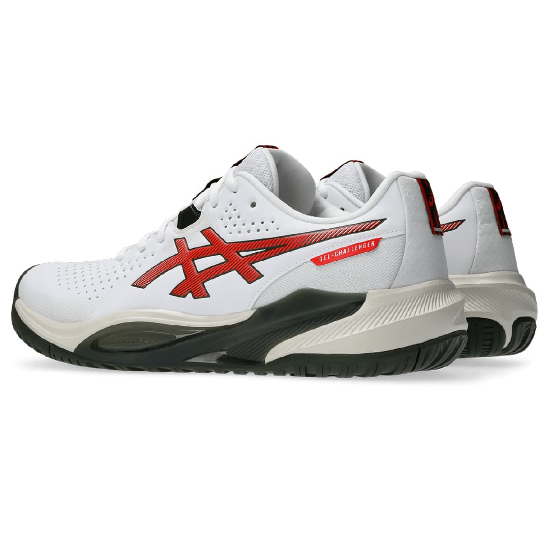 کفش تنیس مردانه اسیکس Asics GEL-CHALLENGER 15 – سفید/قرمز — تصویر ۸
