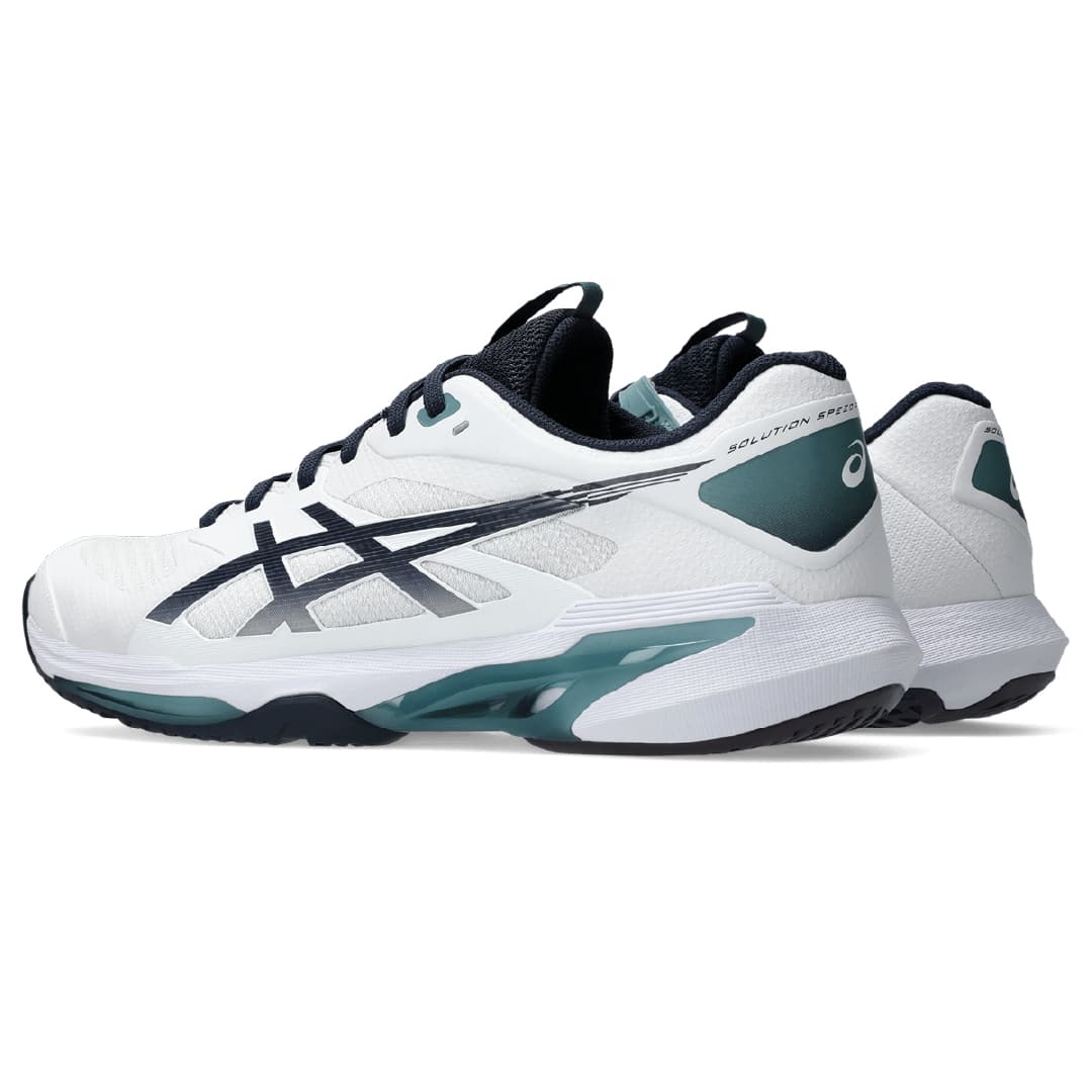 کفش تنیس مردانه اسیکس Asics SOLUTION SPEED FF 4 – سفید/سبز — تصویر ۸