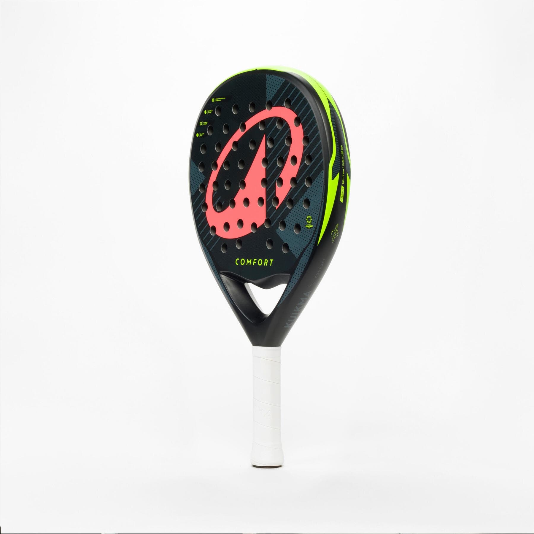 راکت پدل بزرگسال دکتلون Decathlon Adult Padel Kuikma PR Comfort – مشکی/قرمز — تصویر ۲