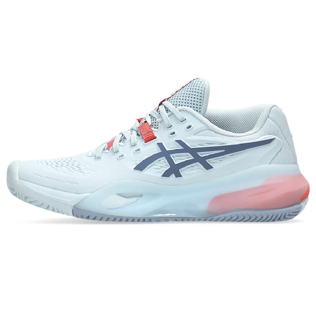 کفش تنیس زنانه اسیکس – Asics GEL-RESOLUTION X CLAY- خاکستری/آبی — تصویر ۲