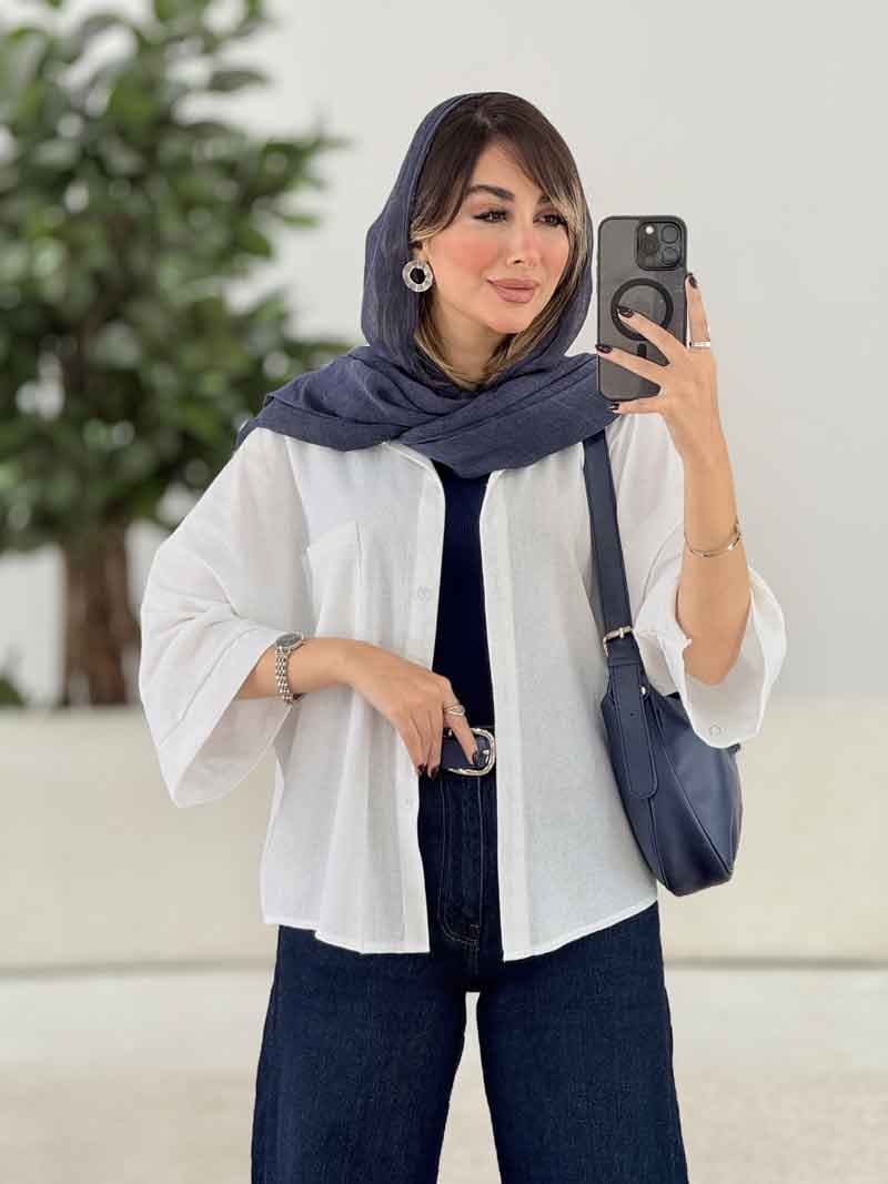 مانتو پانچ نیوشا کد 7982 — تصویر ۸