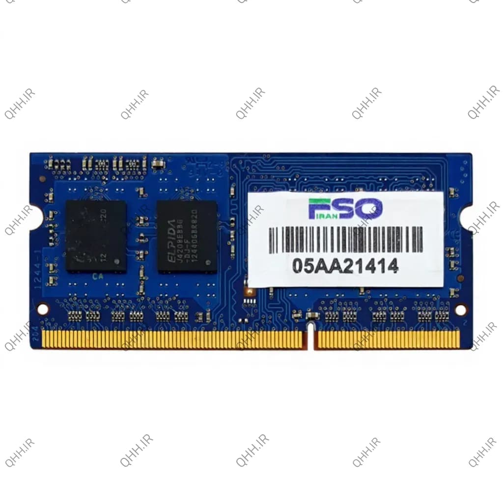 رم لپ تاپ 4 گیگ Elpida 4GB DDR3-PC3L 1333-10600MHz 1.35V — تصویر ۲