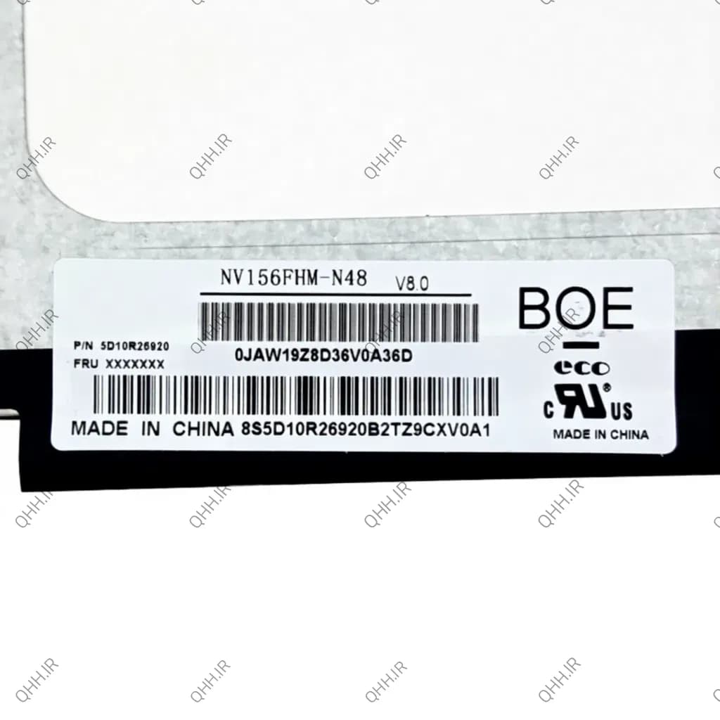 ال ای دی لپ تاپ 15.6 NV156FHM-N48 نازک مات 30 پین FHD-IPS بدون جاپیچ 350x215x3mm — تصویر ۴