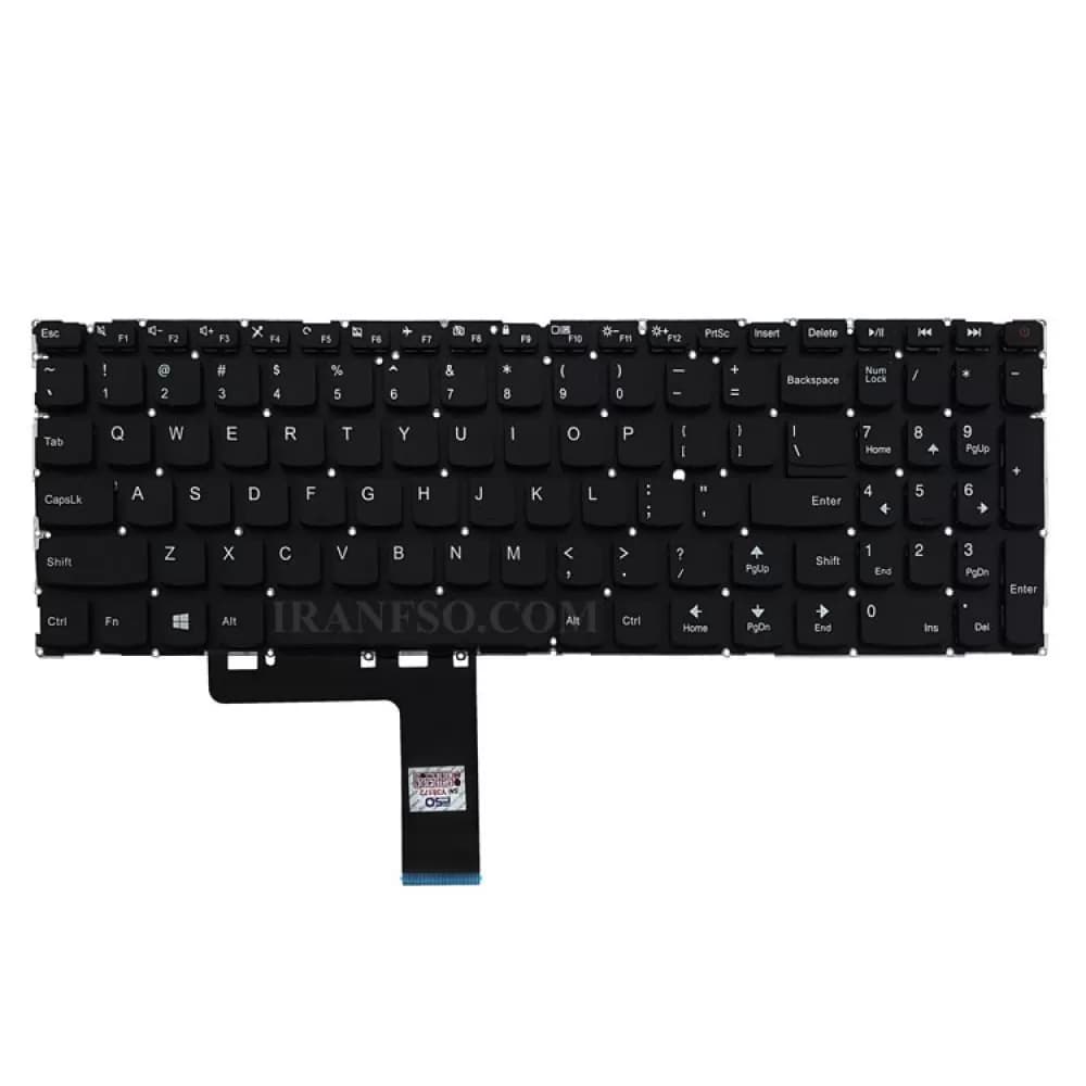 کیبرد لپ تاپ لنوو IdeaPad 110-15ACL بدون فریم با دکمه پاور — تصویر ۵