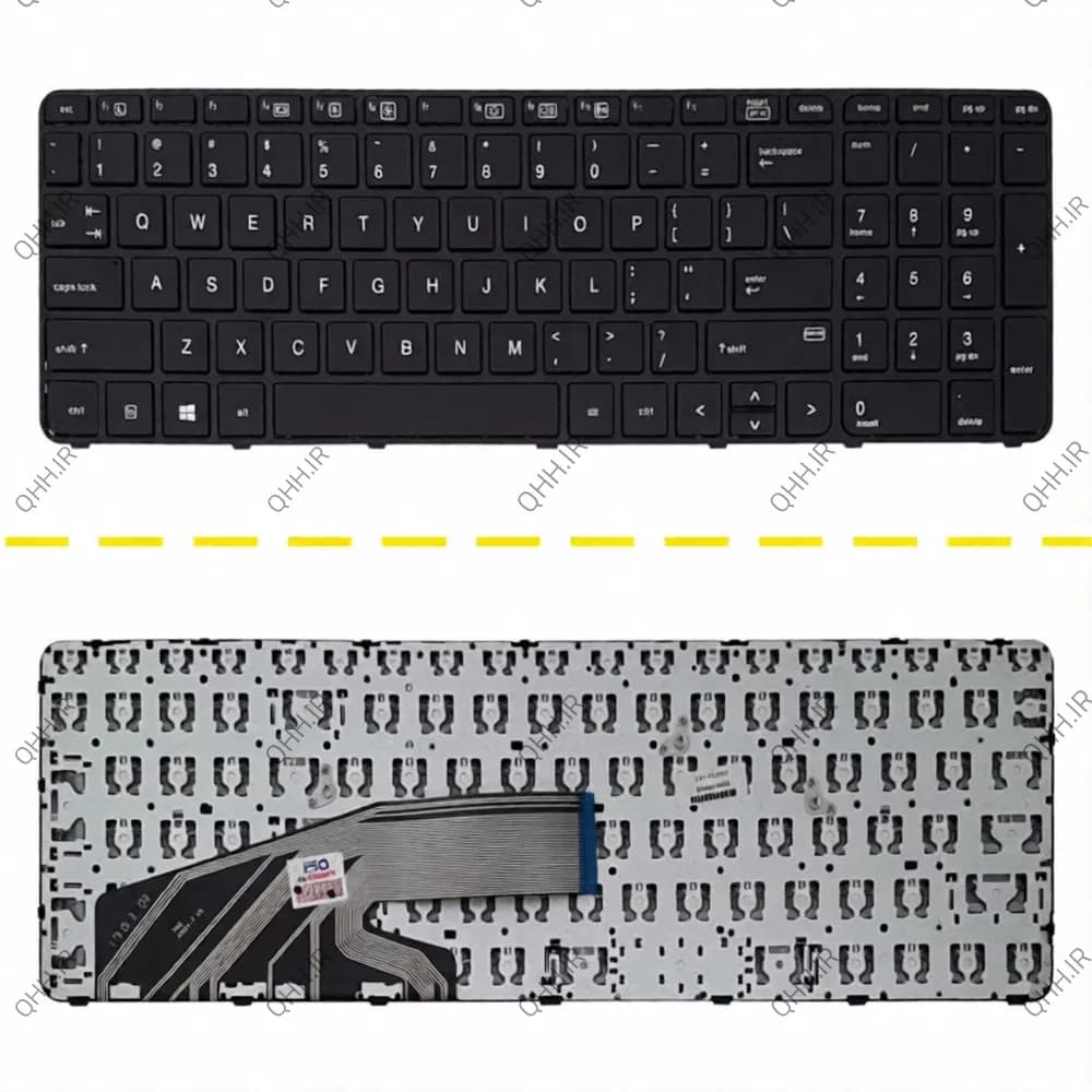 کیبرد لپ تاپ اچ پی Probook 450 G3 مشکی-اینترکوچک بافریم — تصویر ۵