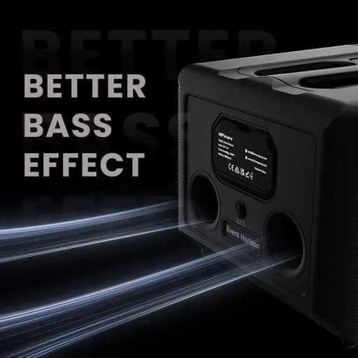 اسپیکر بلوتوثی قابل حمل های فیوچر 100 وات مدل HiFuture Event Horizon با گارانتی 18 ماهه شرکتی — تصویر ۴