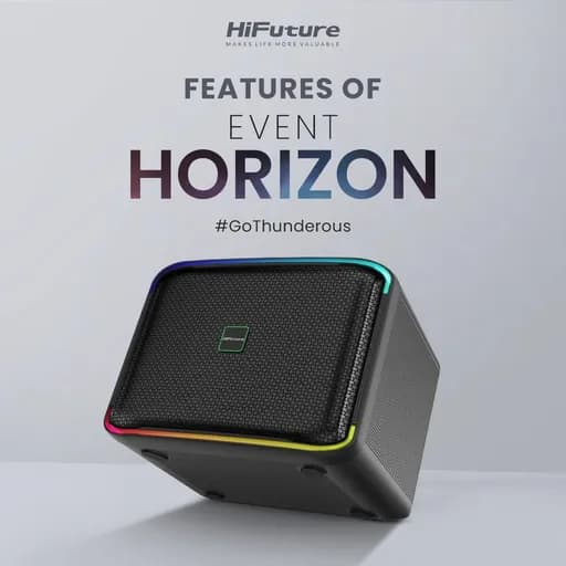 اسپیکر بلوتوثی قابل حمل های فیوچر 100 وات مدل HiFuture Event Horizon با گارانتی 18 ماهه شرکتی — تصویر ۳