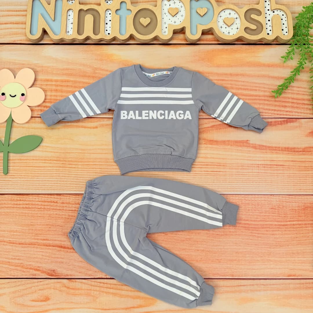 ست بلوز شلوار 3 خط BALENciaga بچگانه — تصویر ۴