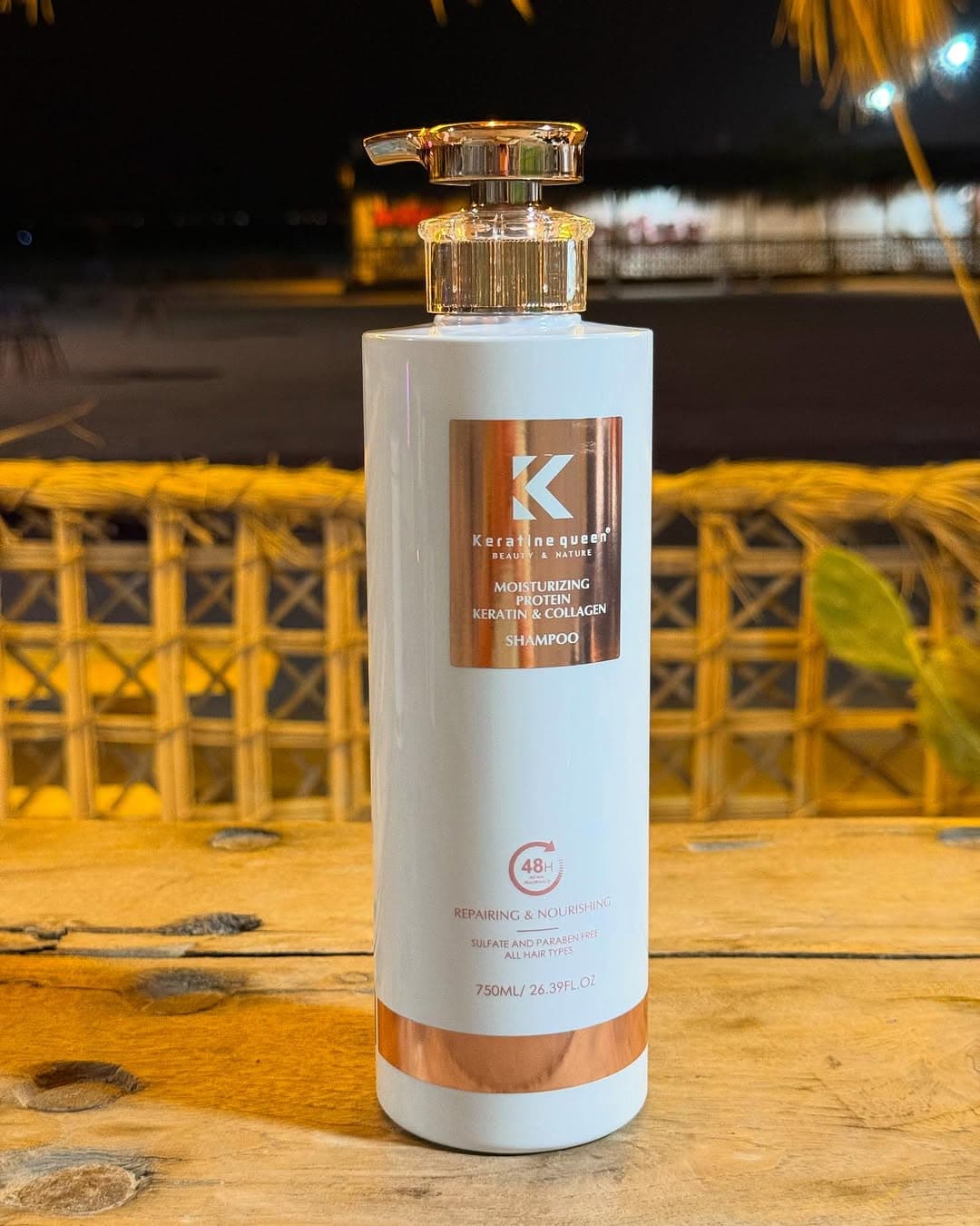 ماسک مو و شامپو پروتئینه کراتین و کلاژن کویین انگلیسی 800ML — تصویر ۵