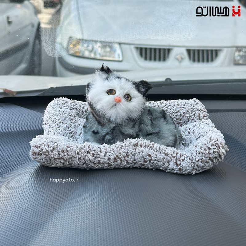 عروسک رو داشبورد طرح گربه — تصویر ۴