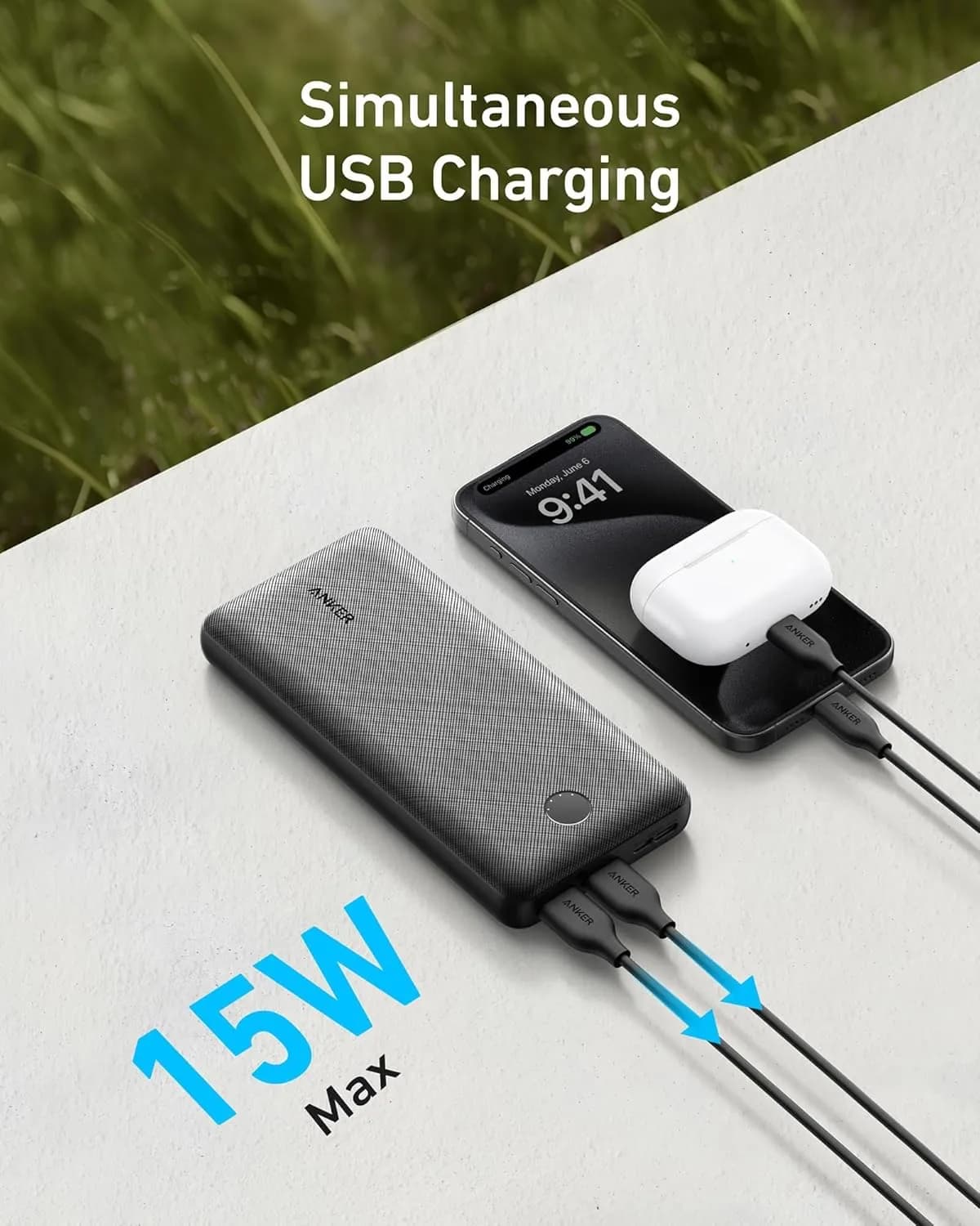 پاوربانک انکر مدل ANKER 325 ظرفیت ۲۰۰۰۰ میلیآمپر — تصویر ۳