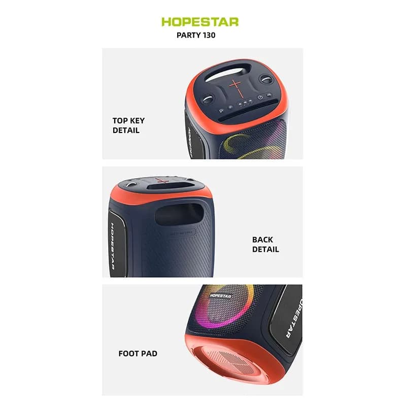 اسپیکر هوپ استار مدل HOPESTAR Party 130 بدون پایه / قیمت با پایه 5 میلیون بالاتر از قیمت سایت میباشد — تصویر ۷