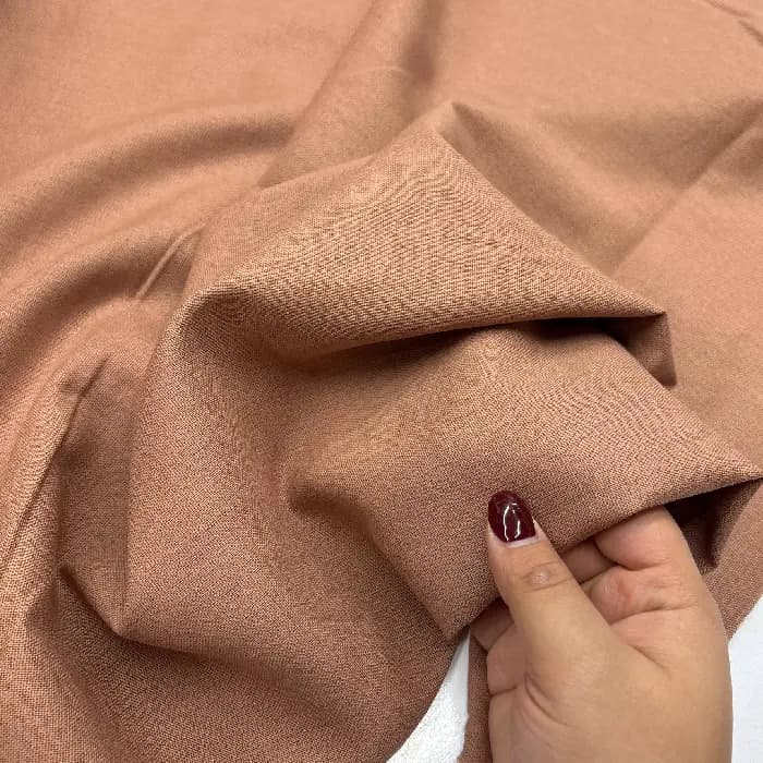 پارچه لینن رنگ آجری — تصویر ۵