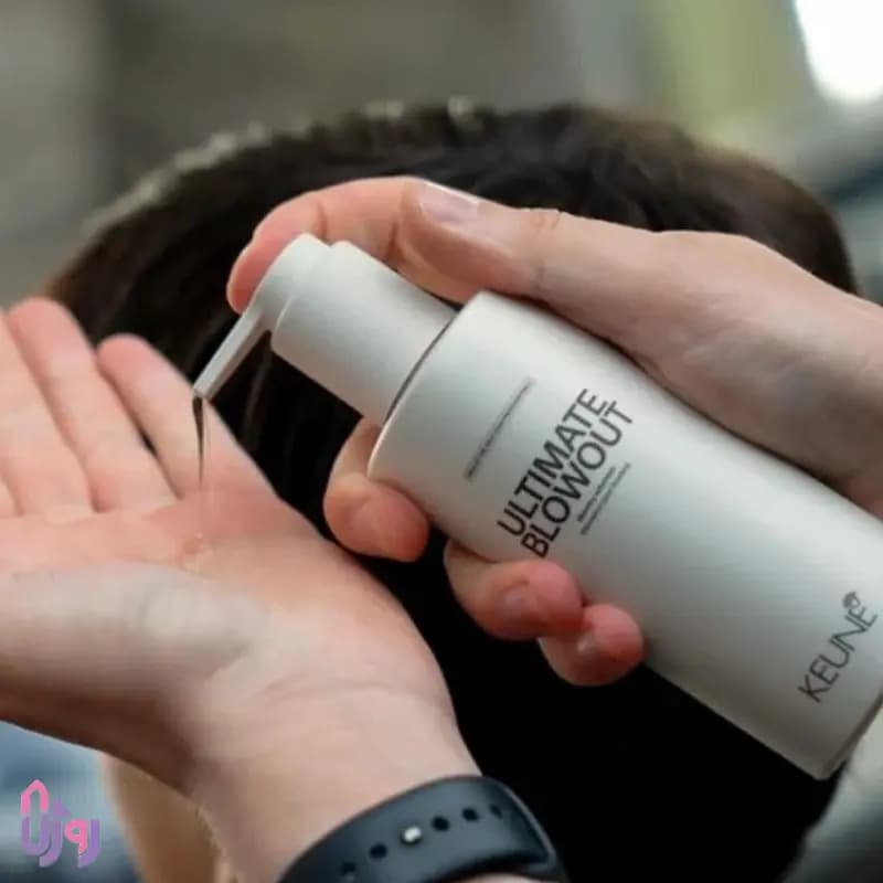 اسپری مو حجمدهنده کئون KEUNE مدل لوسیون محافظ حرارتی براشینگ Ultimate Blowout حجم 200 میل — تصویر ۸