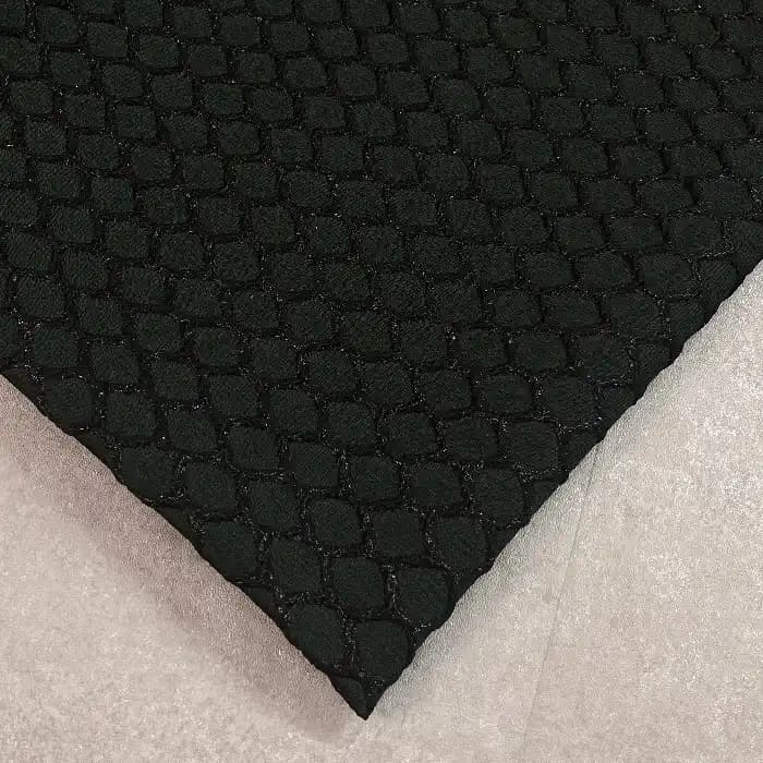 پارچه ژاکارد ترک طرح لونه زنبور رنگ سبزکله غازی