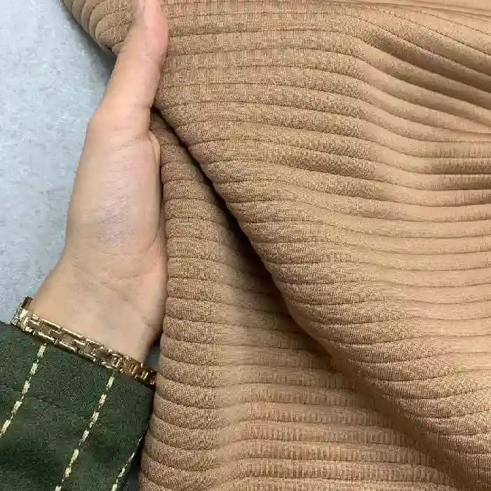 مراکشی فیتیله ای رنگ کرم تیره — تصویر ۲