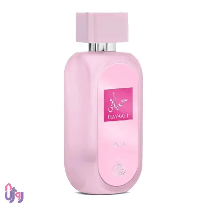 عطر ادوپرفیوم زنانه فراگرنس ورد Fragrance World مدل حیاتی رز Hayaati Rose حجم 100 میلیلیتر — تصویر ۷