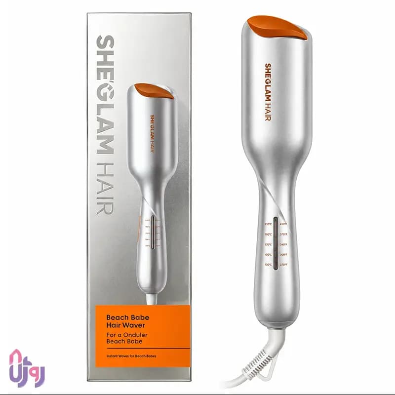 دستگاه ویو ساحلی مو شیگلم هیر SHEGLAM مدل Beach Babe Hair Waver سایز 25 میلیمتر — تصویر ۳