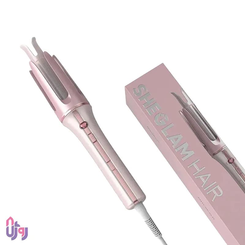 فرکننده مو شیگلم هیر SHEGLAM مدل صورتی قلبی اتوماتیک Cupid’s Charm OneTouch Instant Curler سایز 25 میلی متری — تصویر ۲
