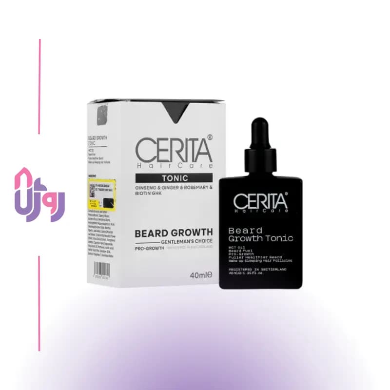 تونیک تقویت رشد ریش سریتا Cerita مدل Beard Growth Tonic حجم 40 میلیلیتر