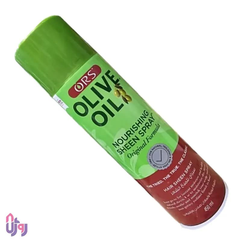 اسپری مو براق کننده اُ آر اِس ORS مدل شاین Olive Oil Nourishing Sheen حجم 450 میلی لیتر — تصویر ۵
