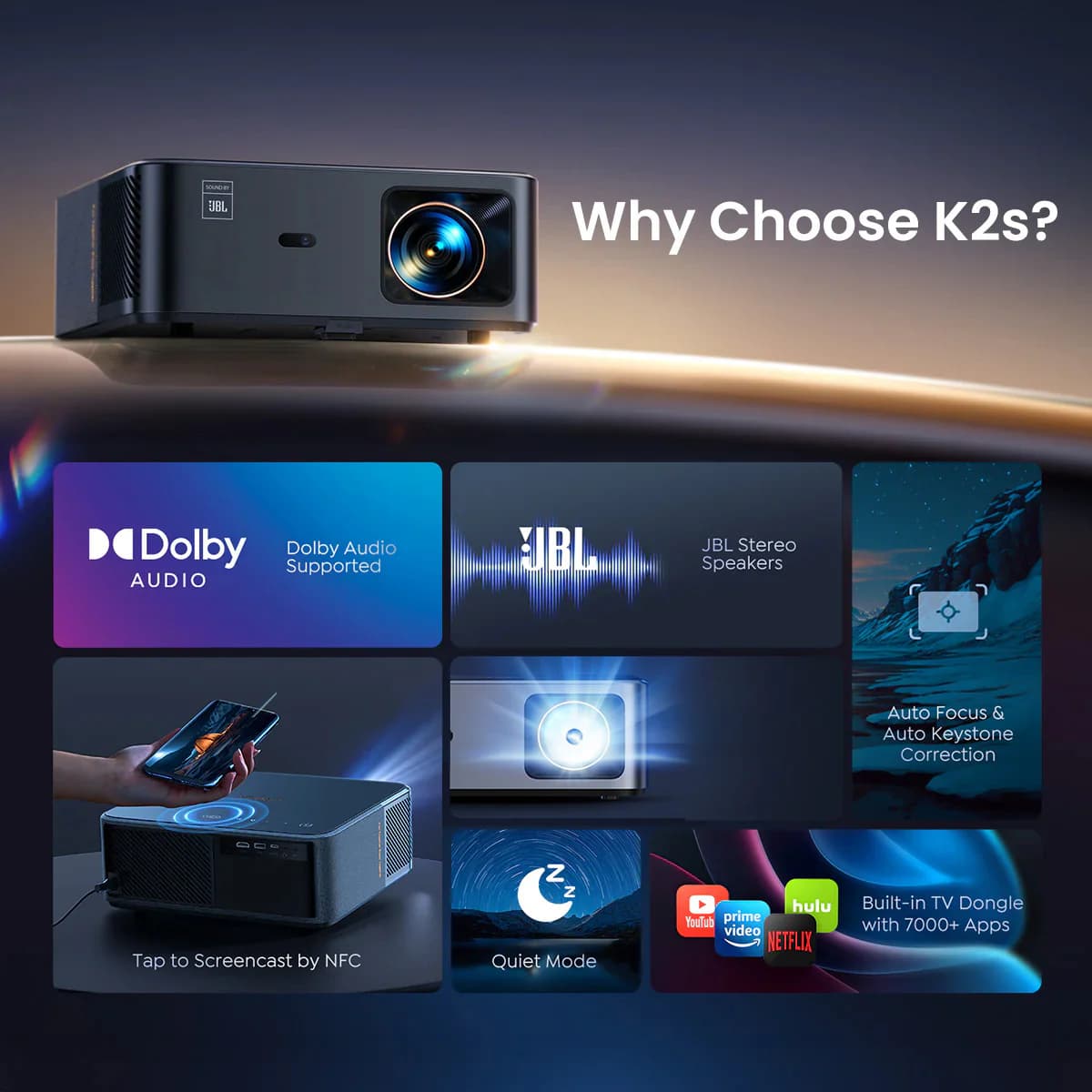 ویدیو پرژکتور یابر مدل K2s — تصویر ۶