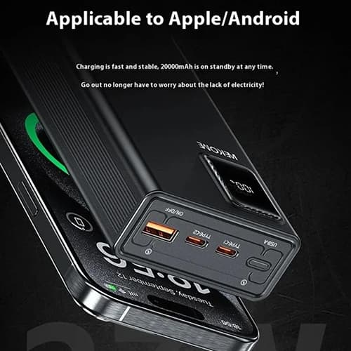 پاوربانک 27 وات ویکام مدل WP-94 Super fast ظرفیت 20000 میلیآمپر ساعت — تصویر ۴