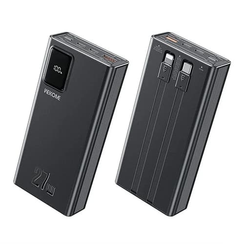 پاوربانک 27 وات ویکام مدل WP-94 Super fast ظرفیت 20000 میلیآمپر ساعت — تصویر ۲