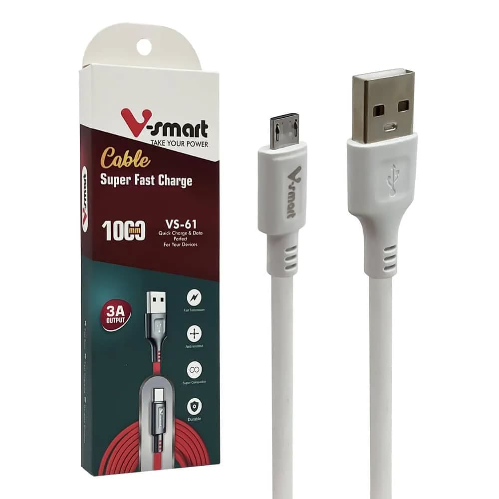 کابل تبدیل USB به microUSB وی اسمارت مدل VS-61 طول 1 متر