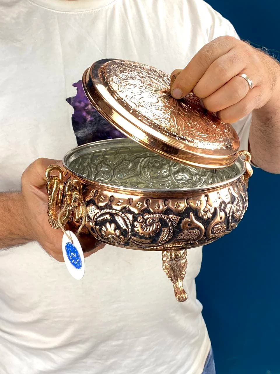 گزخوری مسی سه پایه سایز کوچک