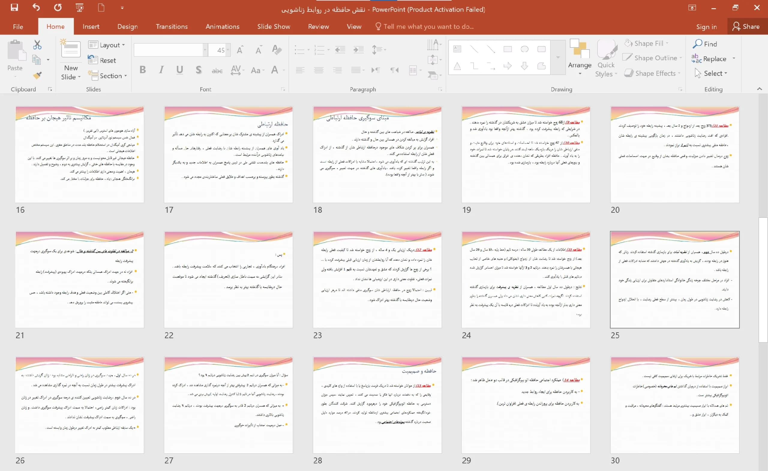 پاورپوینت حافظه و تعاملات زناشویی — تصویر ۸