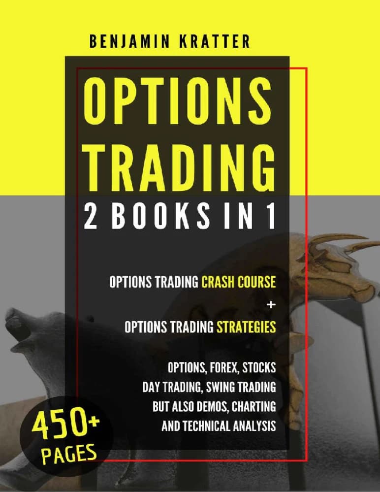 کتاب معاملات آپشن ۲ کتاب در ۱ (Options Trading 2 Books in 1) نسخه انگلیسی PDF | بنجامین کراتر
