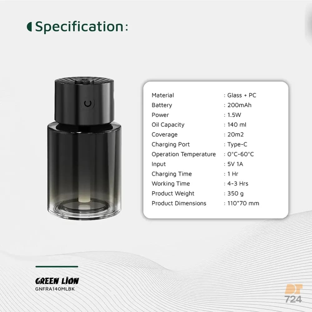 خوشبو کننده و بخور ساز گرین لاین مدل Fragrance GL-HU9 — تصویر ۴