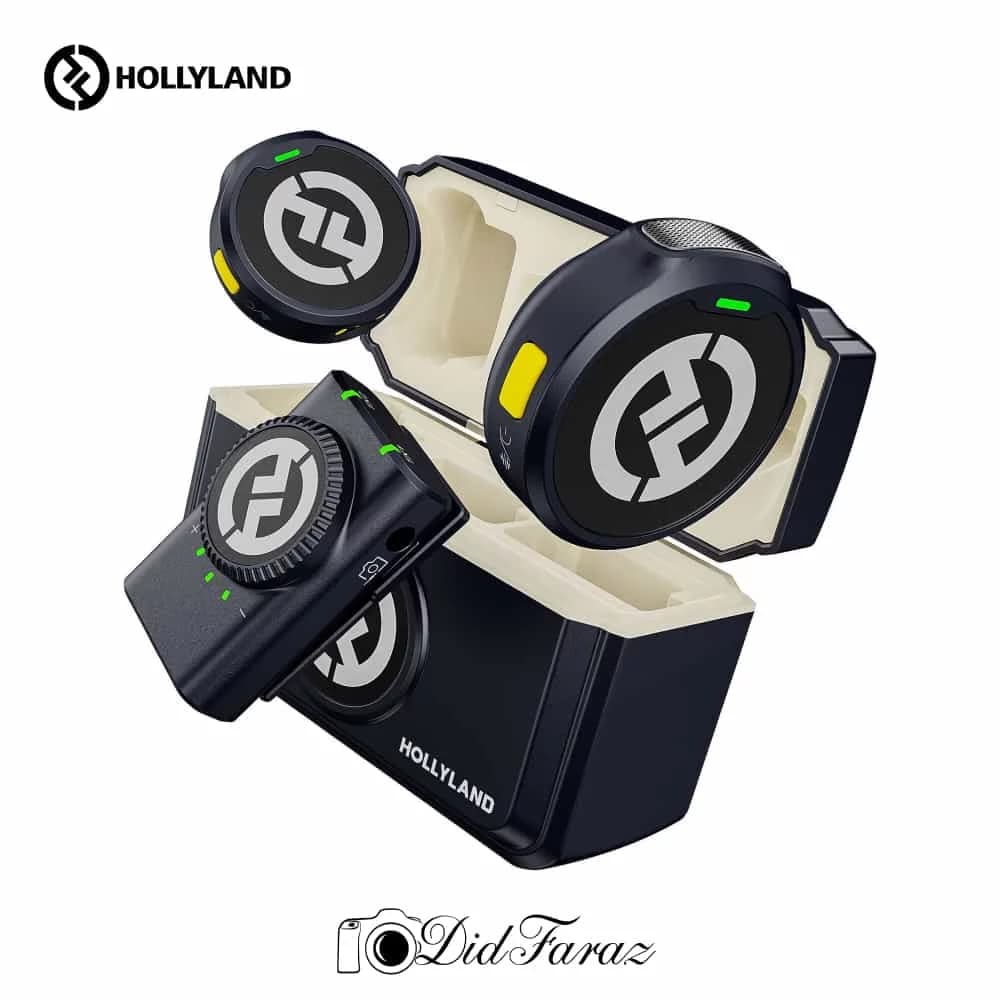میکروفن بی سیم یقه ای هالی لند Hollyland LARK M2 Combo — تصویر ۲