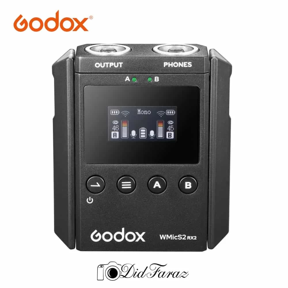 میکروفون بی سیم گودکس Godox UHF Wireless Microphone System WMicS2 Kit 2 — تصویر ۵