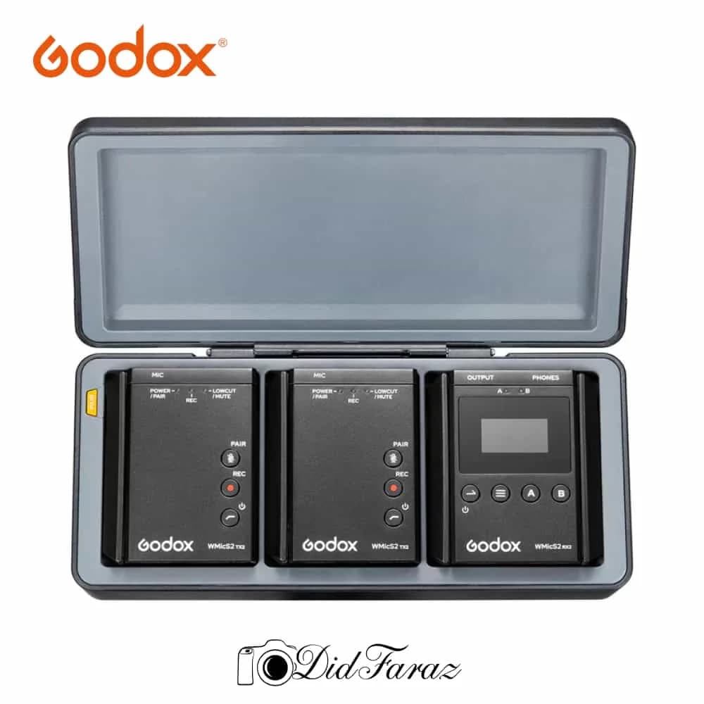 میکروفون بی سیم گودکس Godox UHF Wireless Microphone System WMicS2 Kit 2 — تصویر ۴