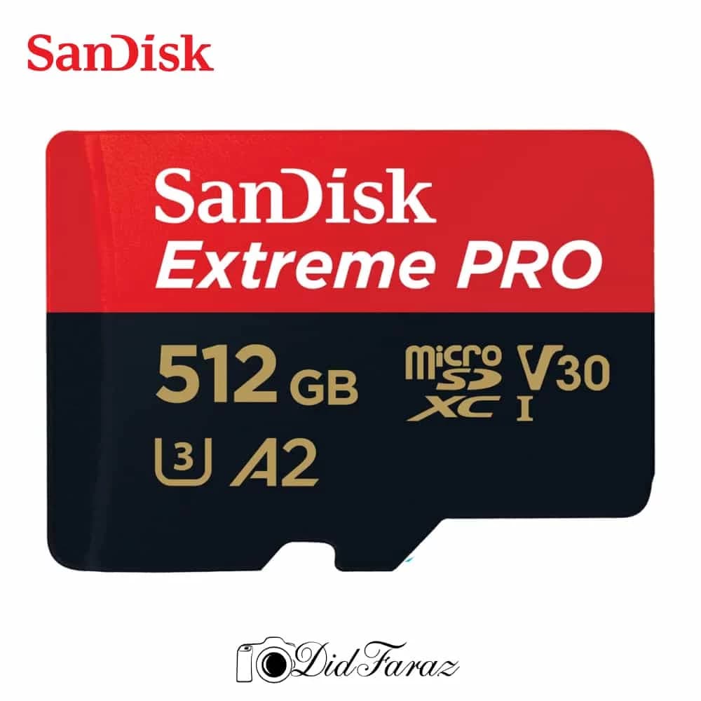کارت حافظه MicroSDXC سن دیسک مدل Extreme Pro 4k استاندارد UHS-I U3- A2سرعت 200MBps ظرفیت 512 گیگابایت — تصویر ۲