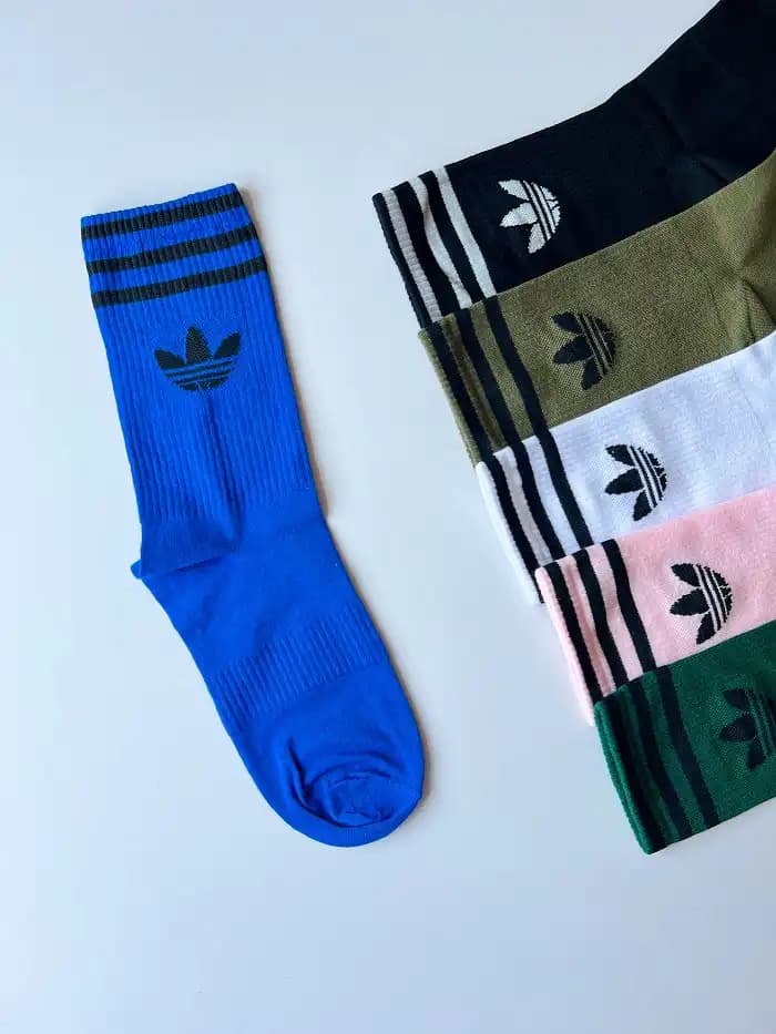 جوراب ساق بلند ورزشی طرح آدیداس adidas یونیسکس — تصویر ۴