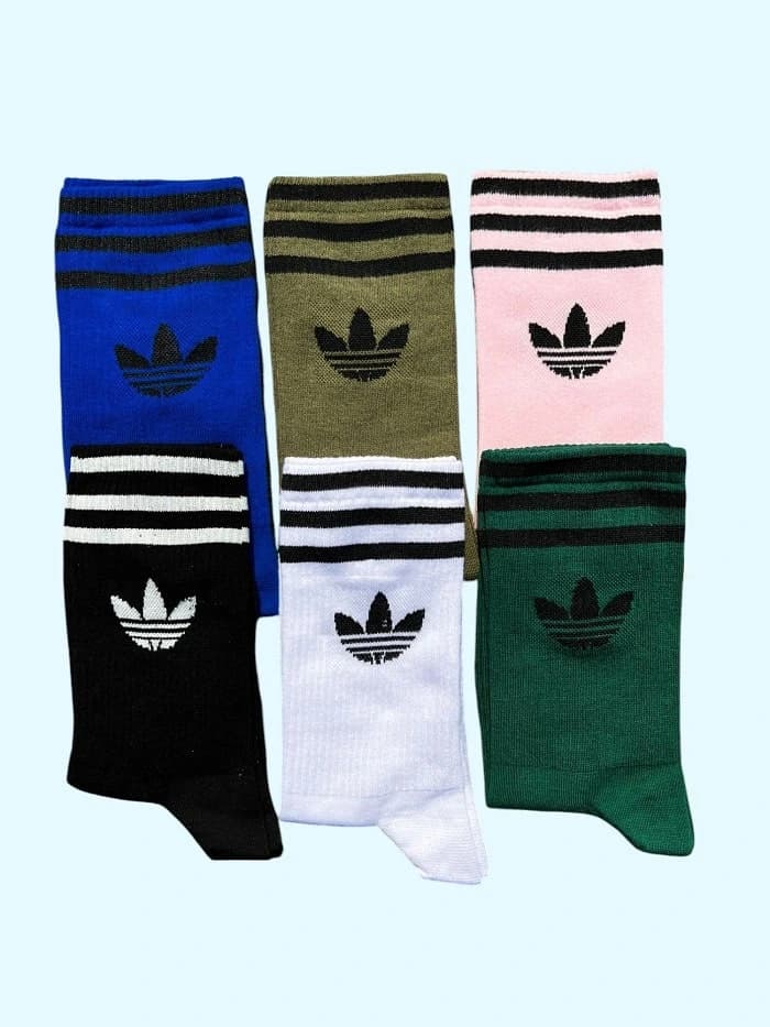 جوراب ساق بلند ورزشی طرح آدیداس adidas یونیسکس — تصویر ۵