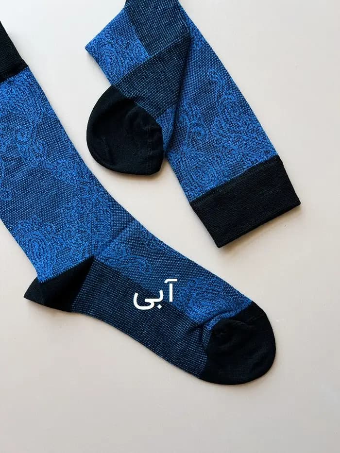 جوراب ساق بلند مردانه طرح کلاسیک بته جقه — تصویر ۴