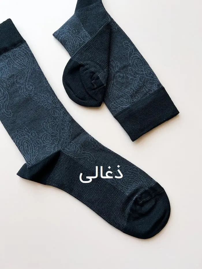 جوراب ساق بلند مردانه طرح کلاسیک بته جقه — تصویر ۳