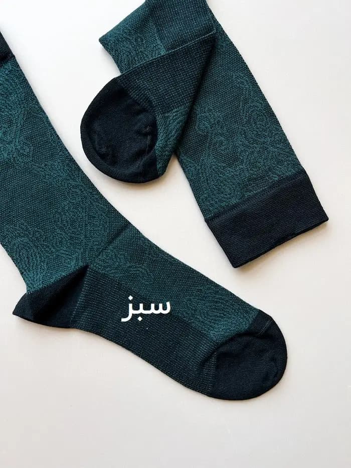 جوراب ساق بلند مردانه طرح کلاسیک بته جقه — تصویر ۵