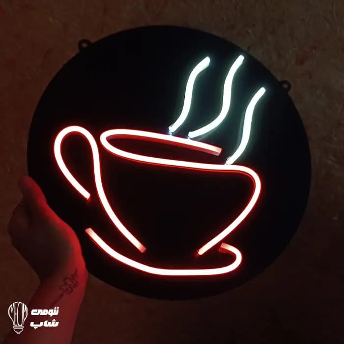 تابلو نئون قهوه