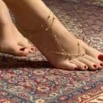 پابند تمیمه با زنجیر خلخال استیل — تصویر ۲