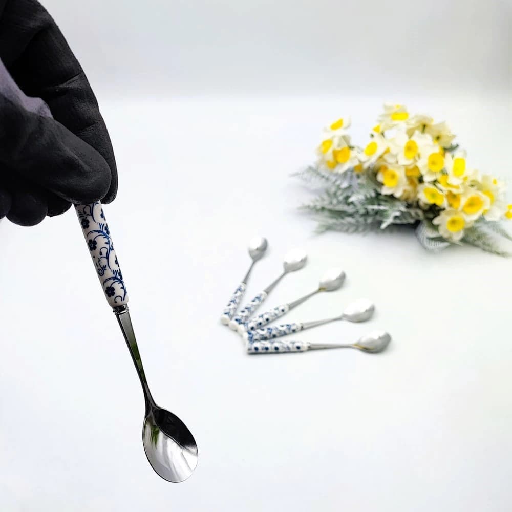 قاشق چای خوری گل آبی دنی هوم — تصویر ۵